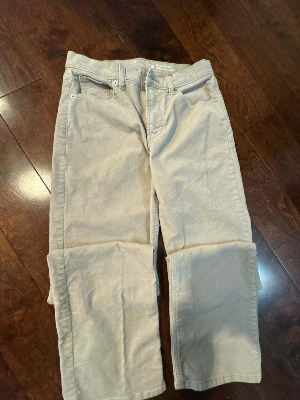 GAP Kids High Rise '90s Loose Corduroy Jeans, Size 18. Girls large